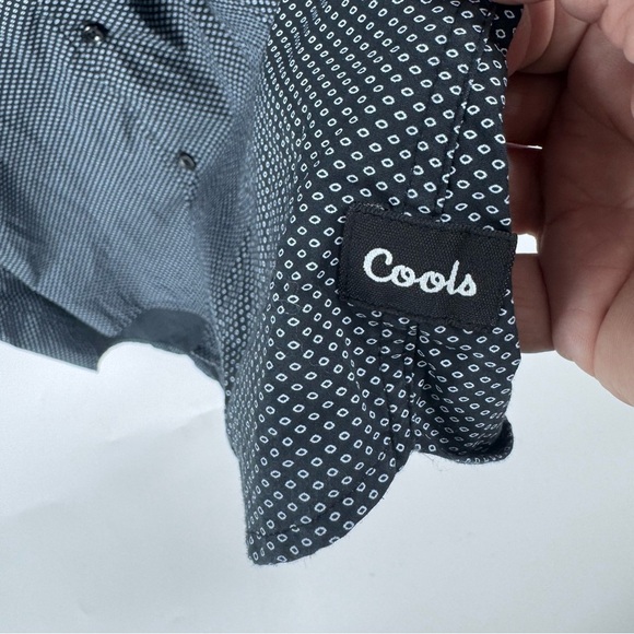 Barney Cools Blue/BlackCasual Button Down Shirt Relaxed Fit - Picture 7 of 9